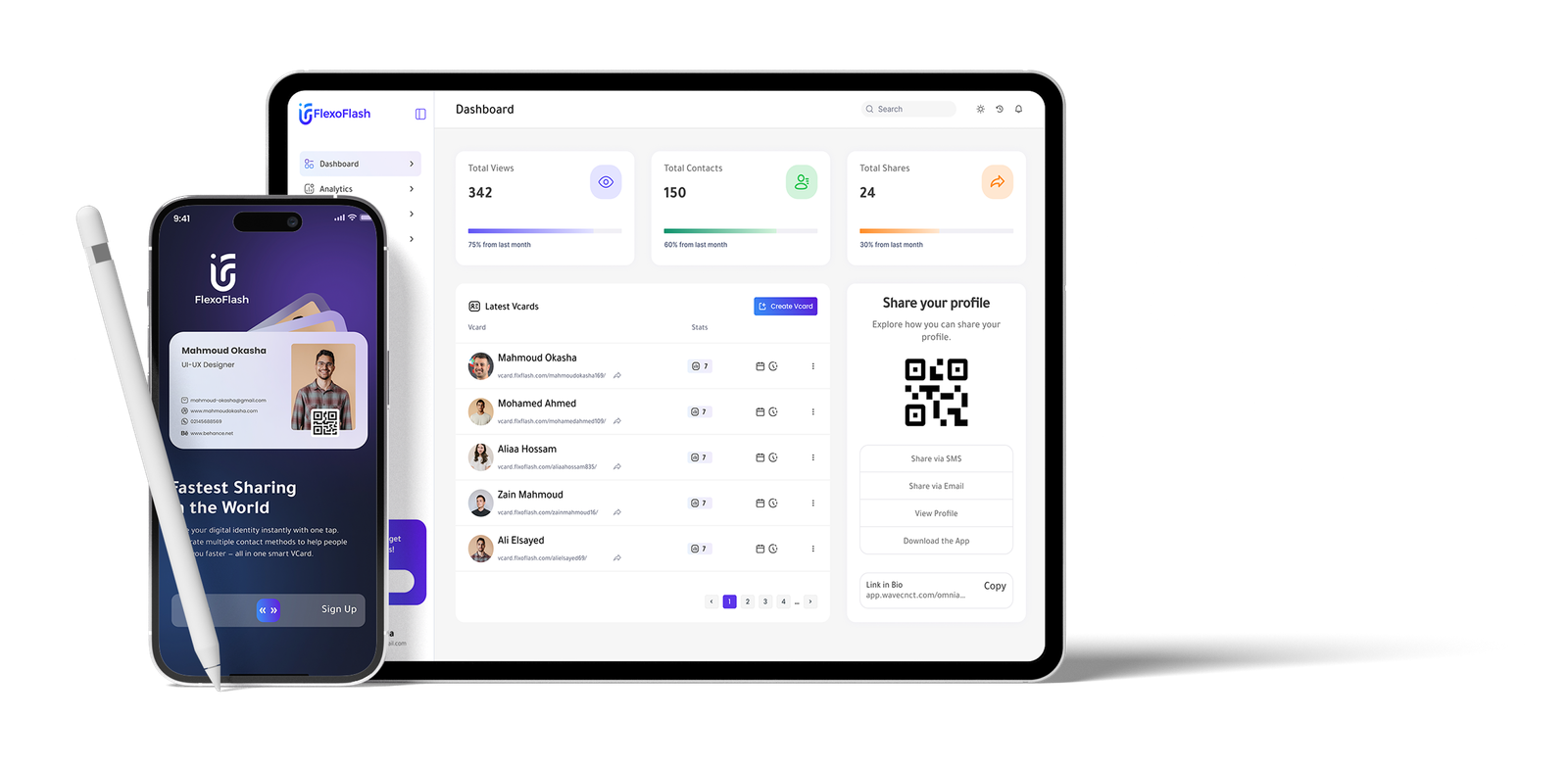Digital Business Card on Device